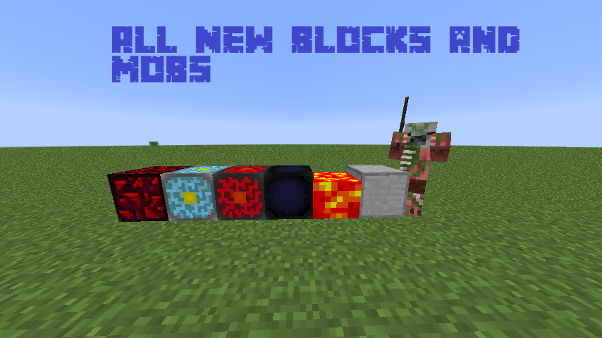 The Blocks and mobs