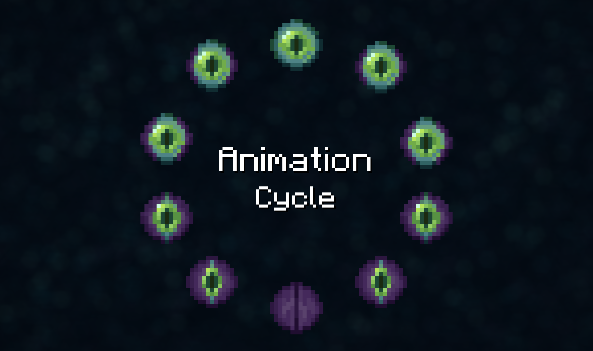 Eye Blinking Animation Cycle