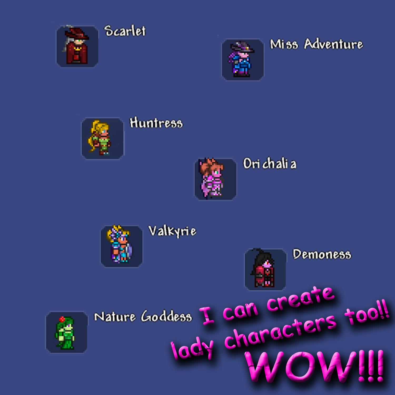 Download All bosses characters pack! - Terraria Mods - CurseForge
