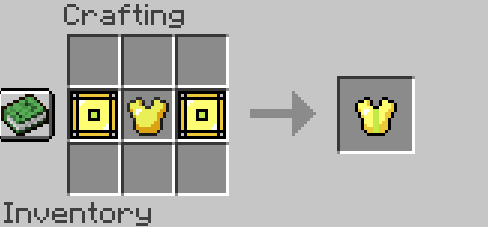 Gold T1-MK1 Chestplate Crafting Recipe