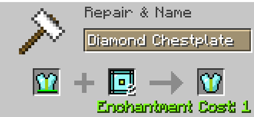 Diamond T1-MK2 Chestplate Anvil Repairing