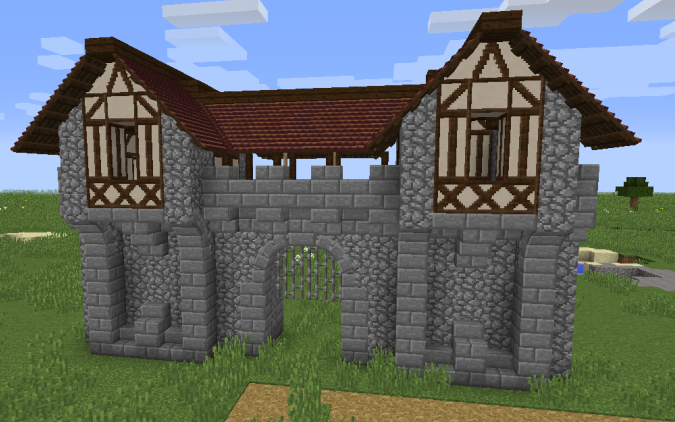 Castle wall with Archway - built by Rolfaal  (1.12.2)