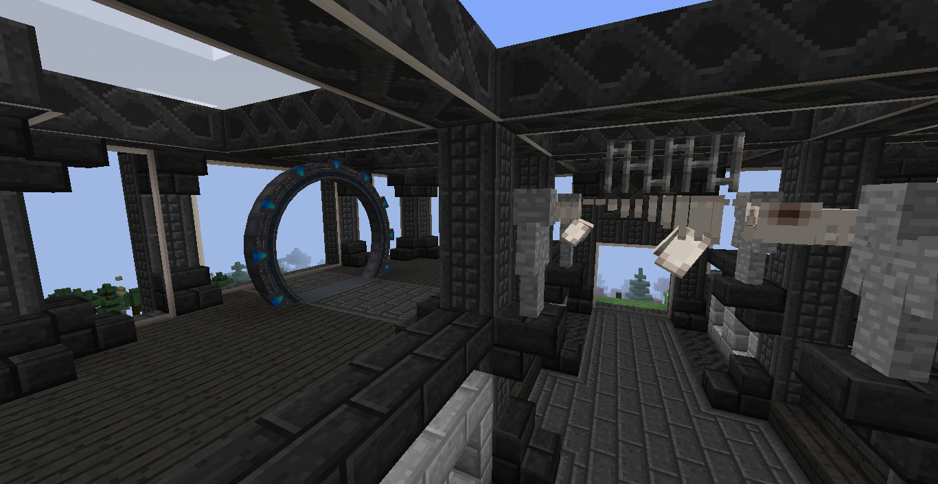 One of our Spawn rooms with a Pegasus Stargate.