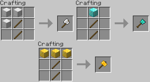 how to make a hammer in minecraft