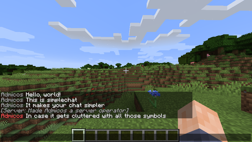 This is how your chat will look after simplechat.
