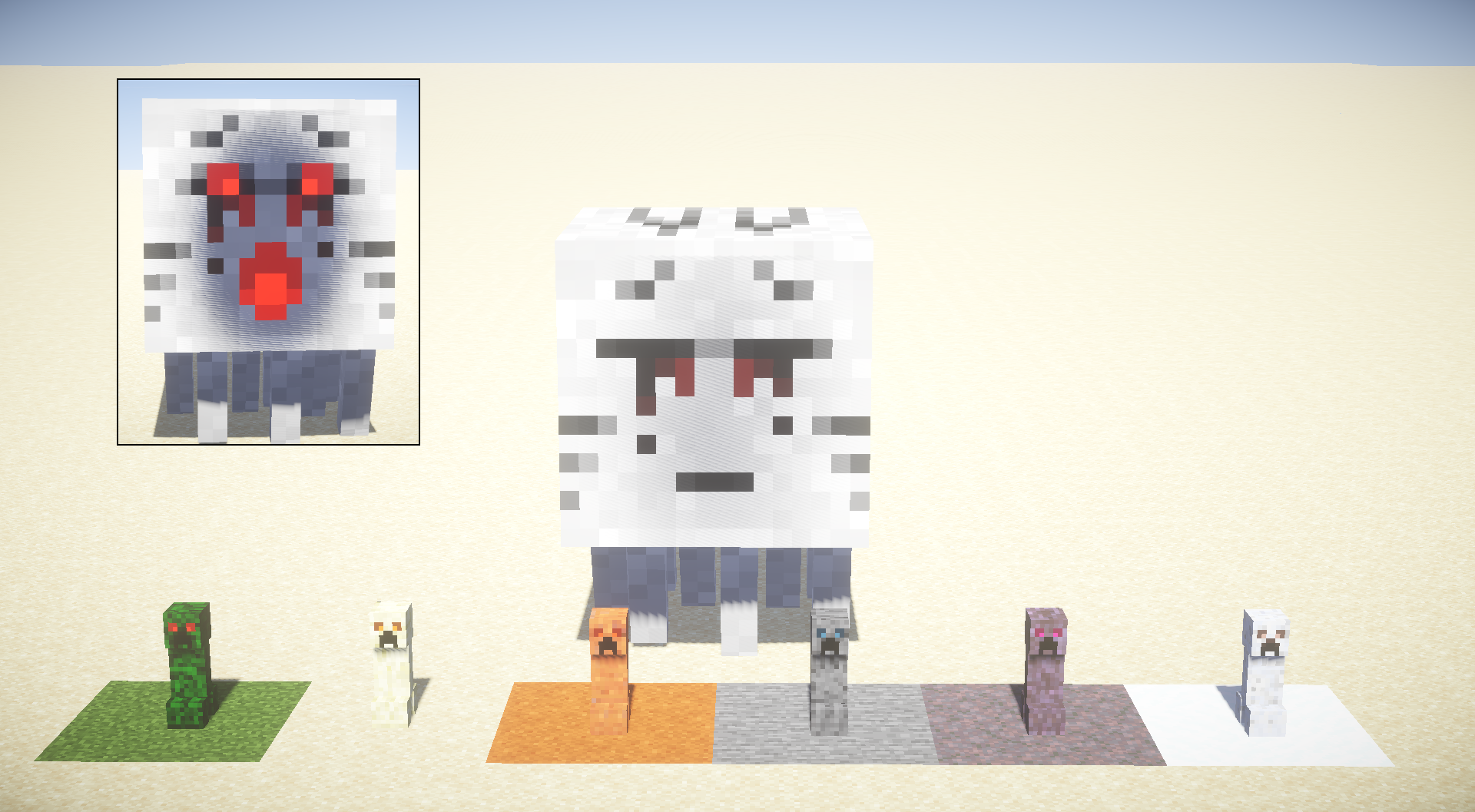 Biome Specific Creepers and Ghast