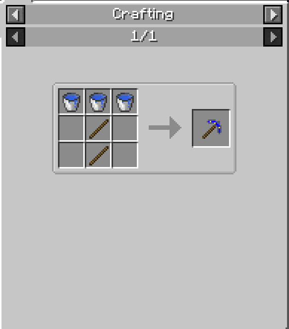 Weather Pickaxe Recipe