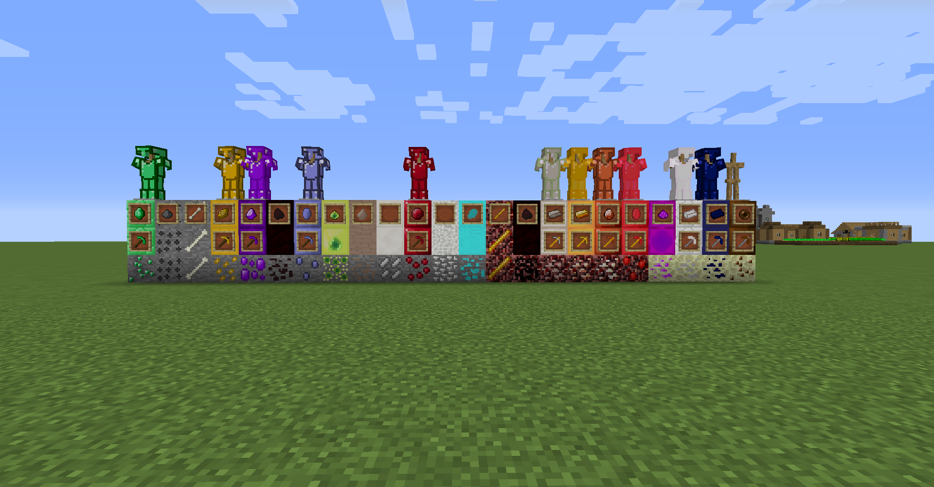 Ores, Blocks, Tools, and Armor