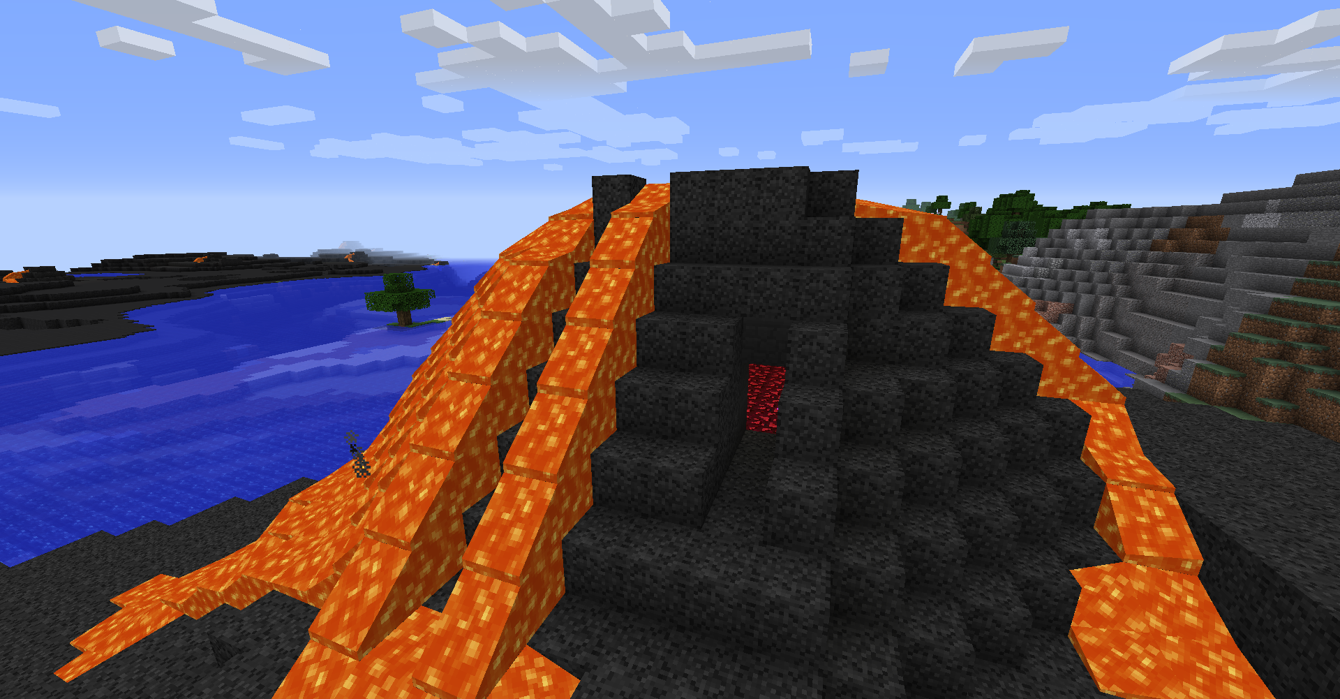 Large Volcano (with opening to show portal room)