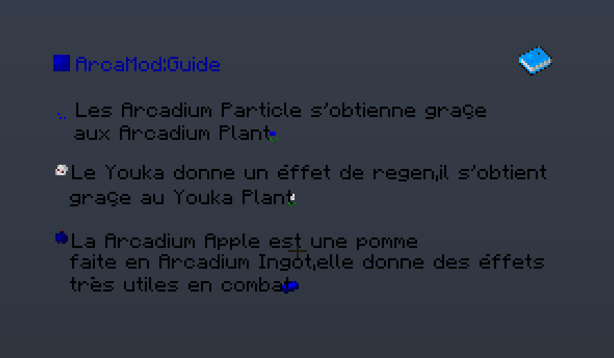 Menu du Mod