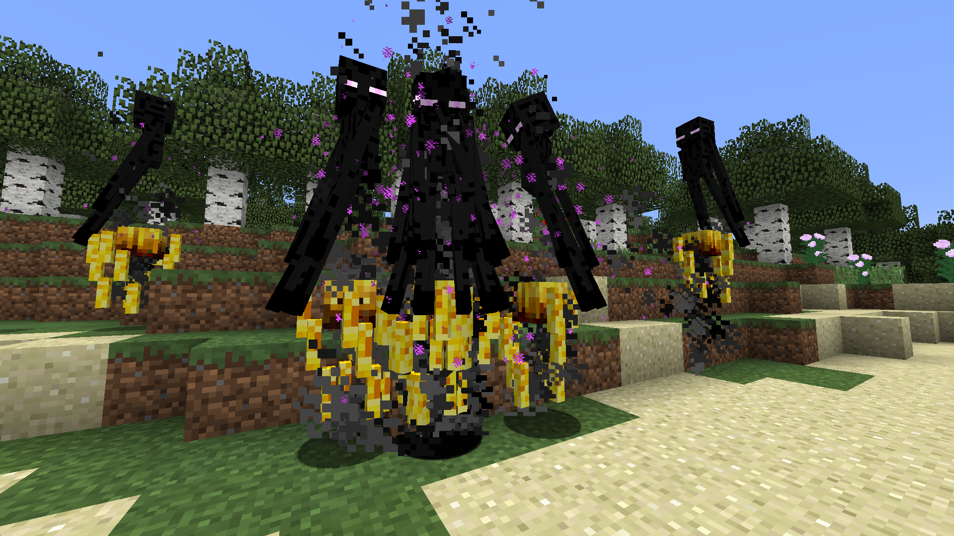 Endermen riding Blazes?!