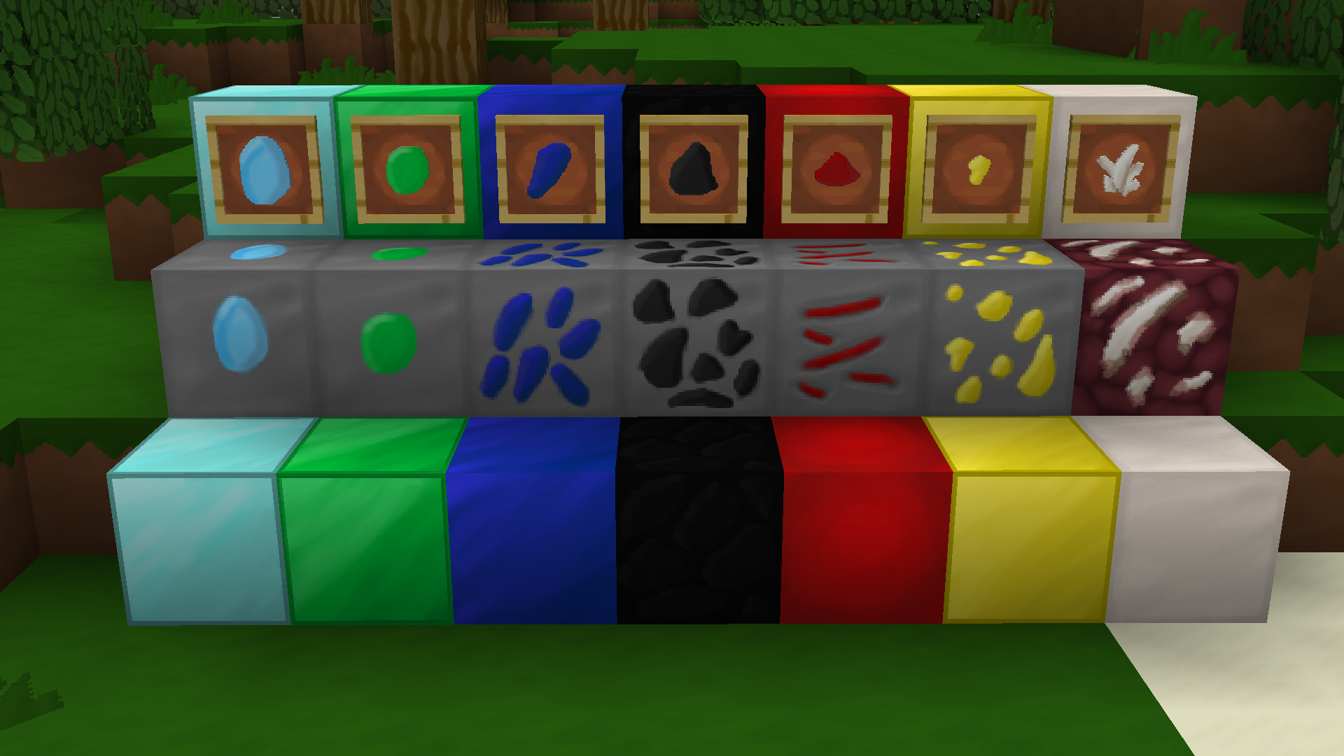 Ores, Blocks, and Items