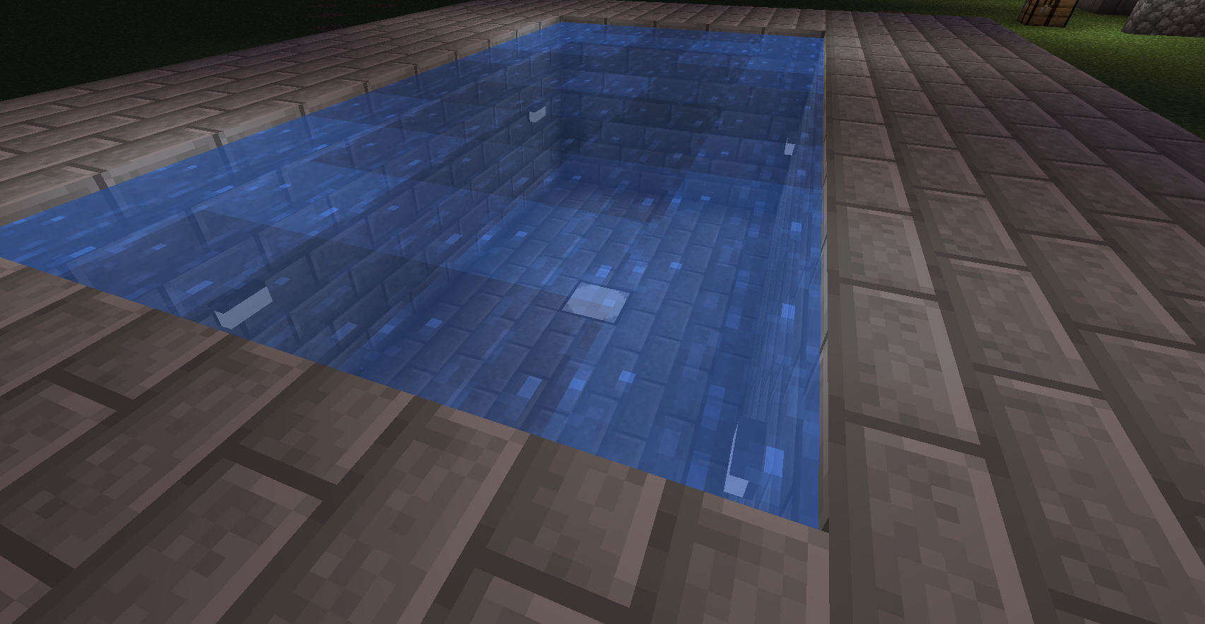1.14 Waterlogged lamps in a pool.