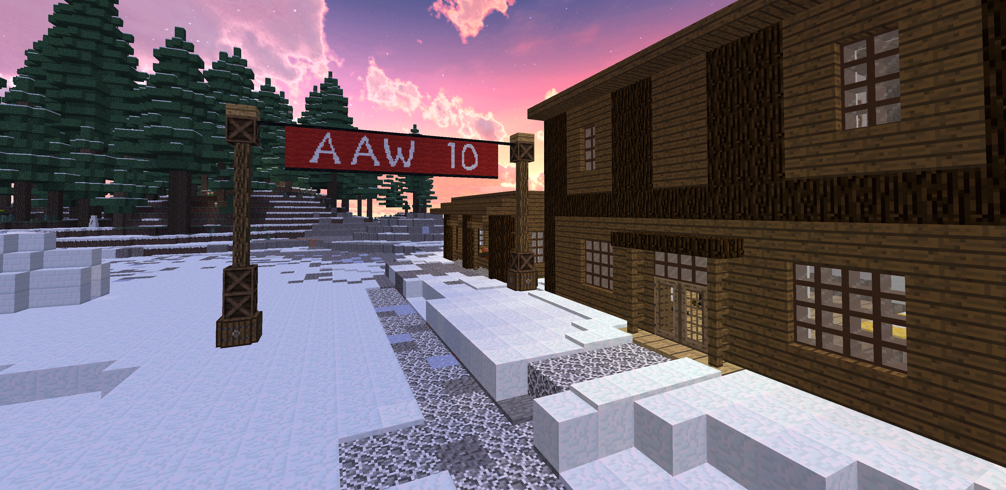 Testing a decoration for the upcoming tenth anniversary celebration.