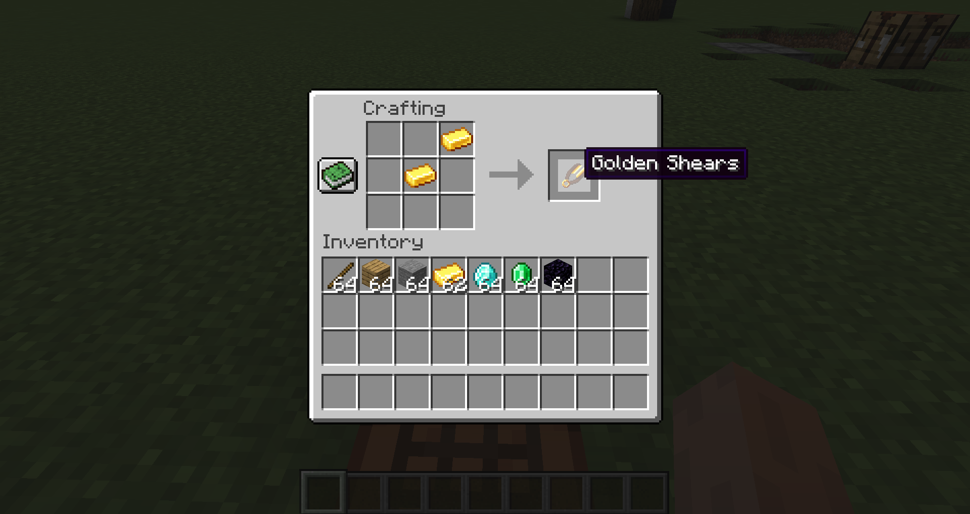 Gold Shears crafting recipe