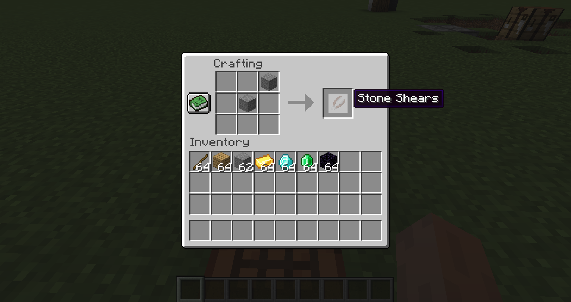 Stone Shears crafting recipe