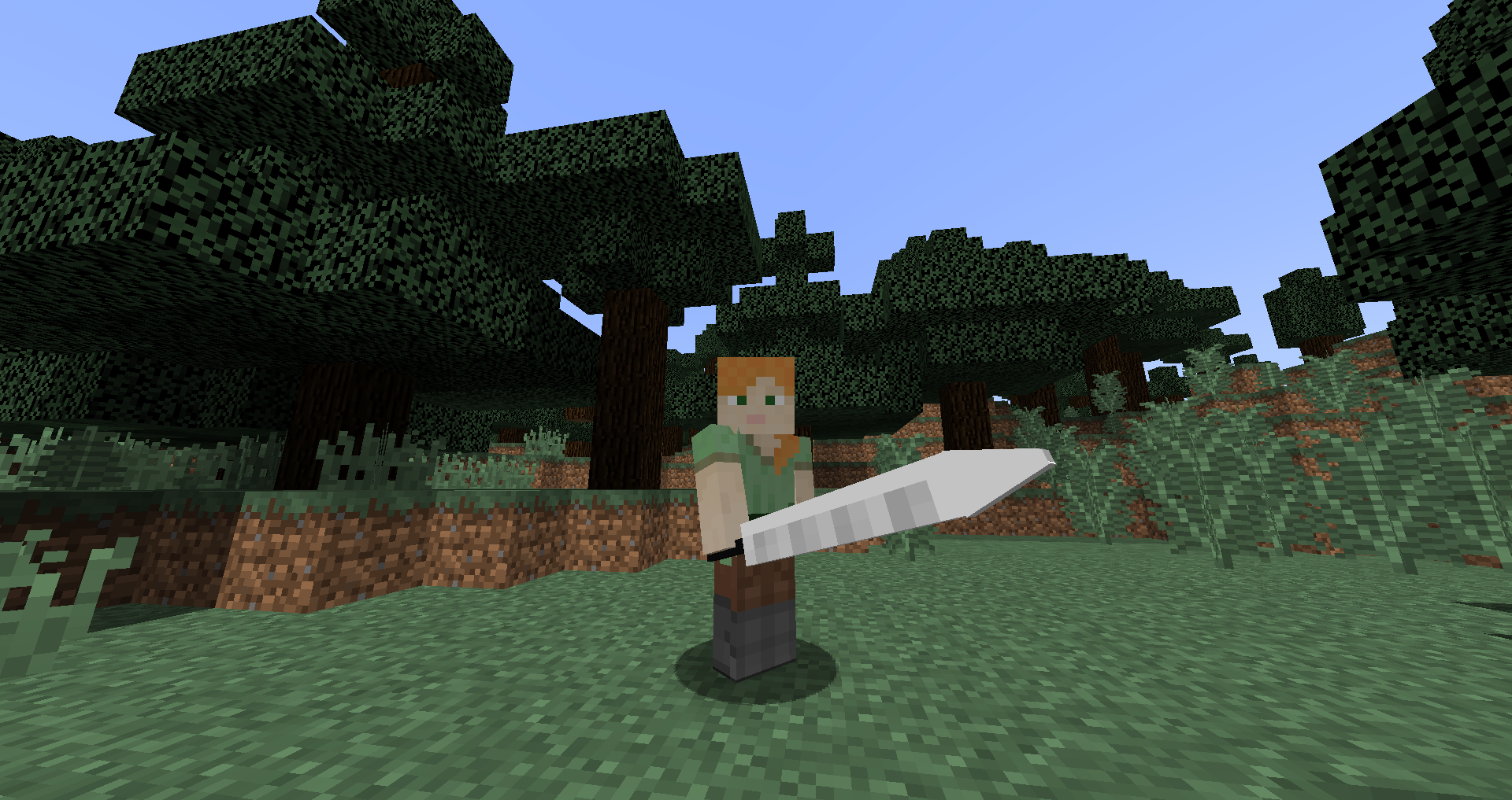 An example of the Iron Broadsword weapon.