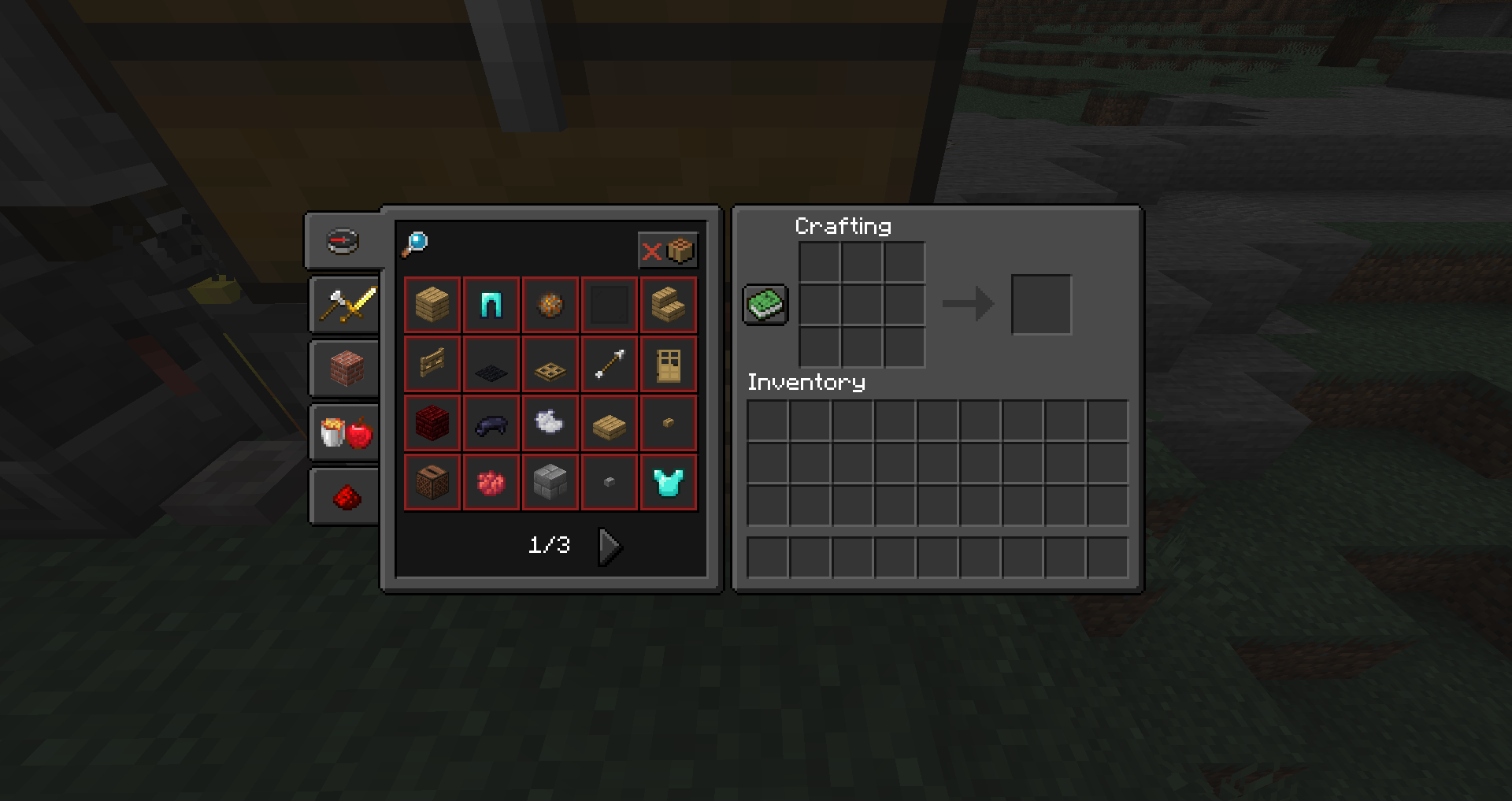 Crafting Table / Recipe Book