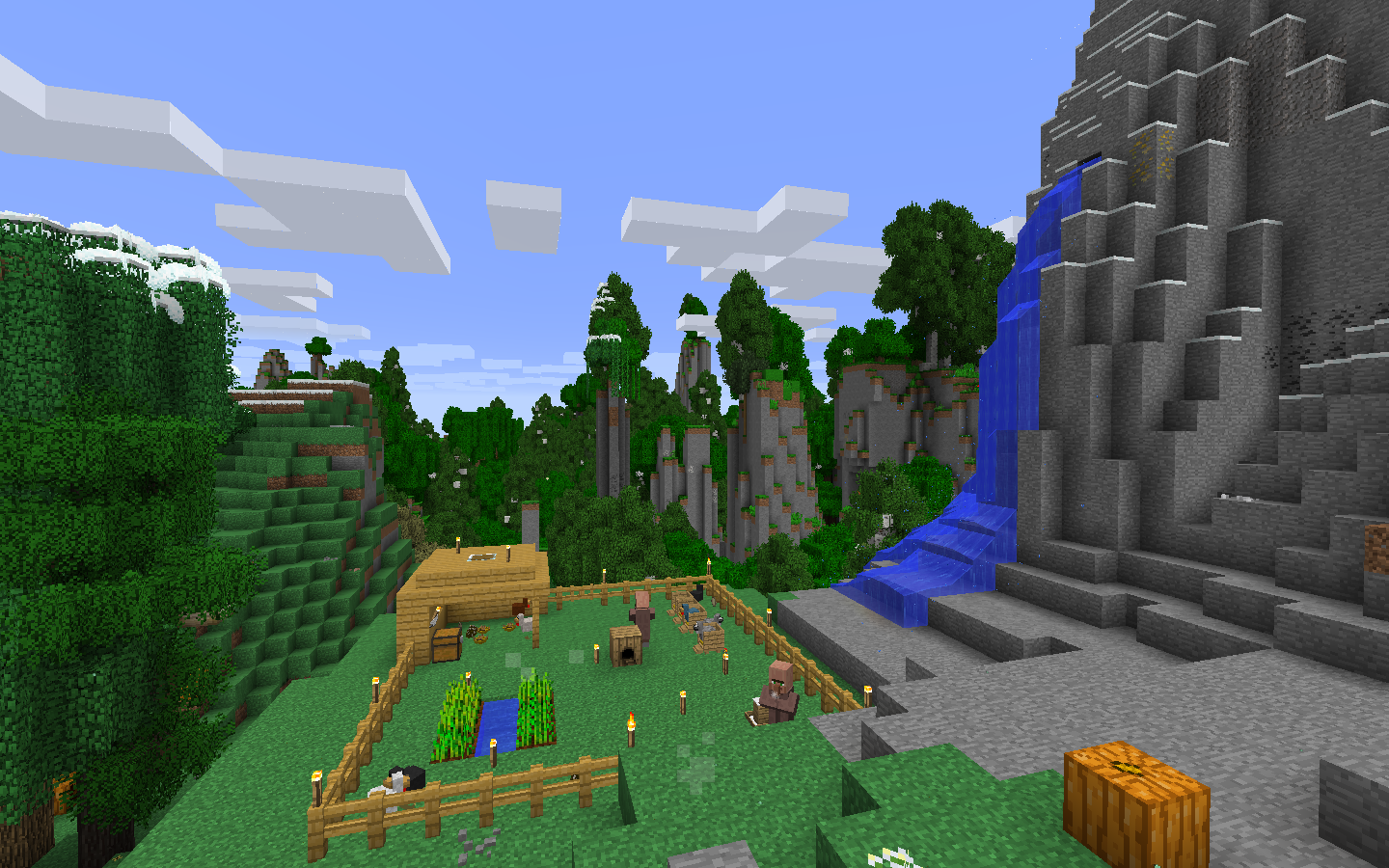 A naturally existing chicken farm