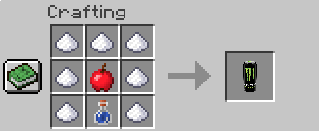 Monster Energy Crafting Recipe
