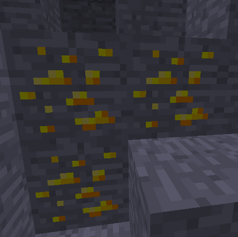 Goldenite Ore in a mine