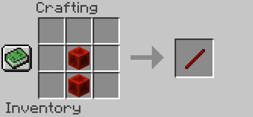 Redstone Stick Recipe