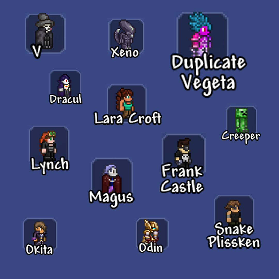 Character Pack 2 Terraria Maps