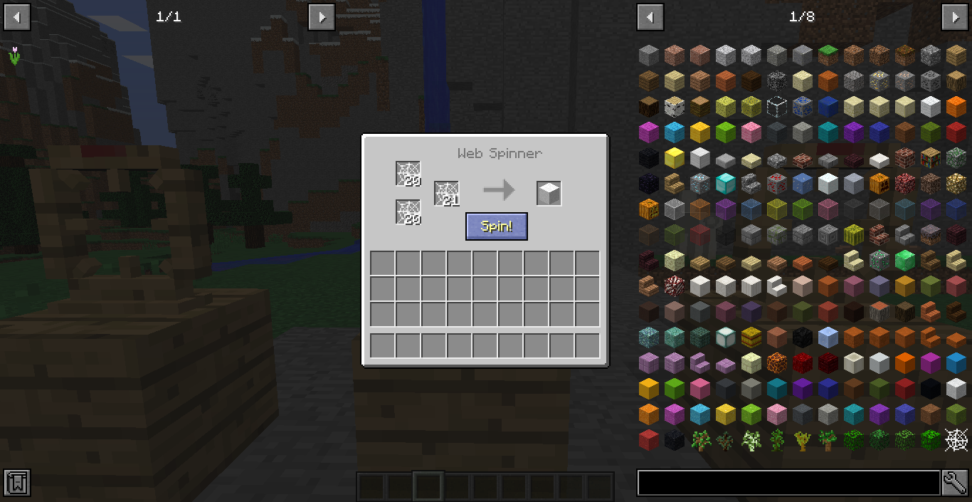 A new crafting station used to make web related items, including essential tools to get to the Spider's Den.