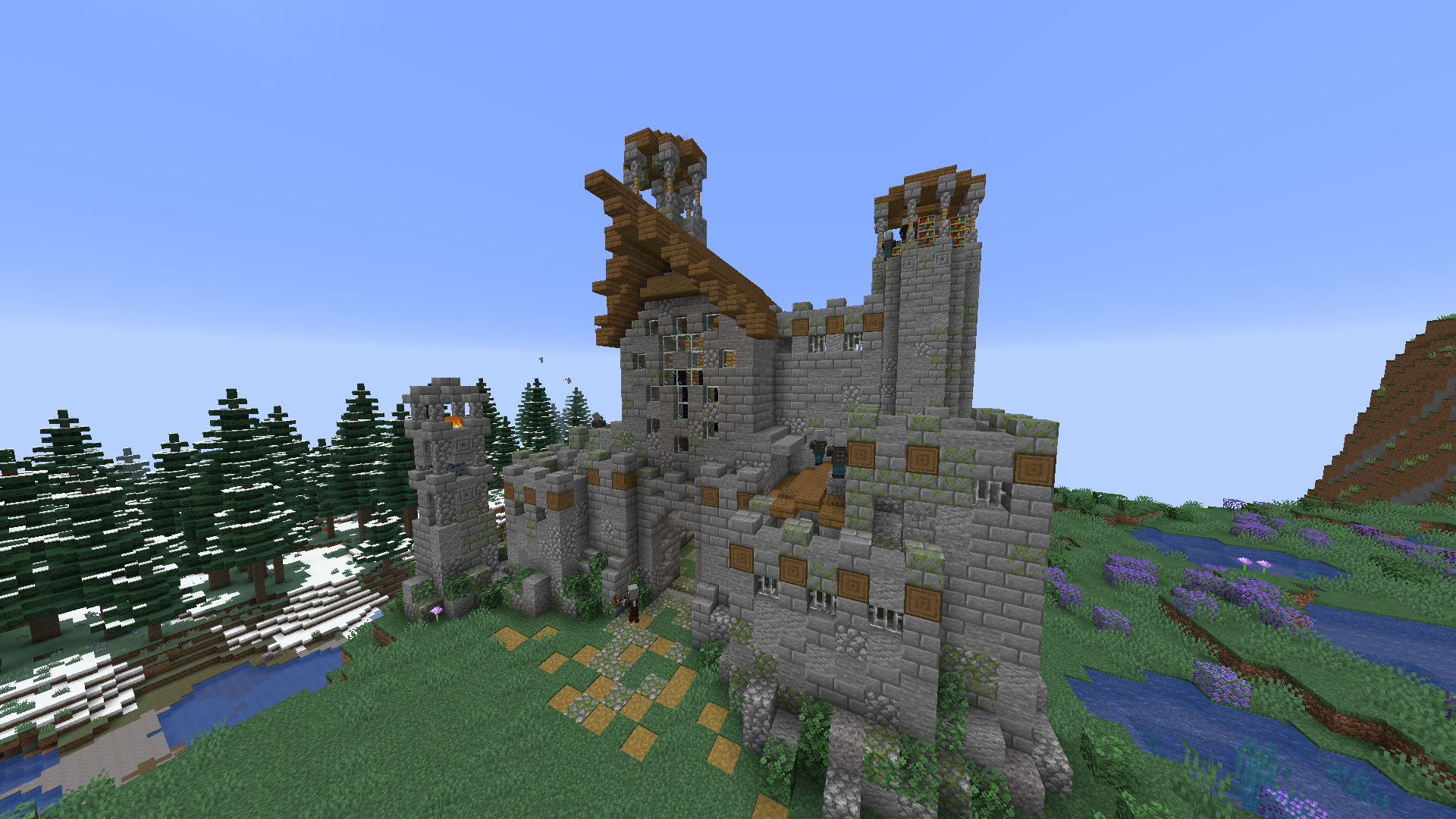 Pillager Outposts have had an upgrade! They also come in various types depending on the type of biome it is located in!