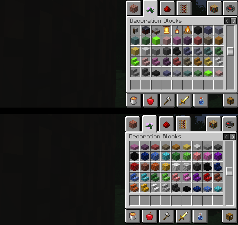 The Dyed versions of the Hard Stone blocks found in this mod