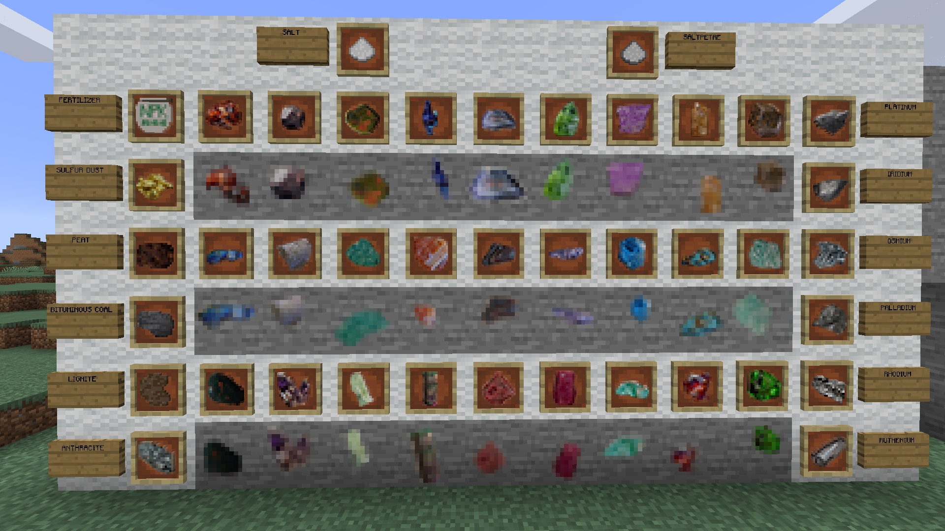 Items from the mod