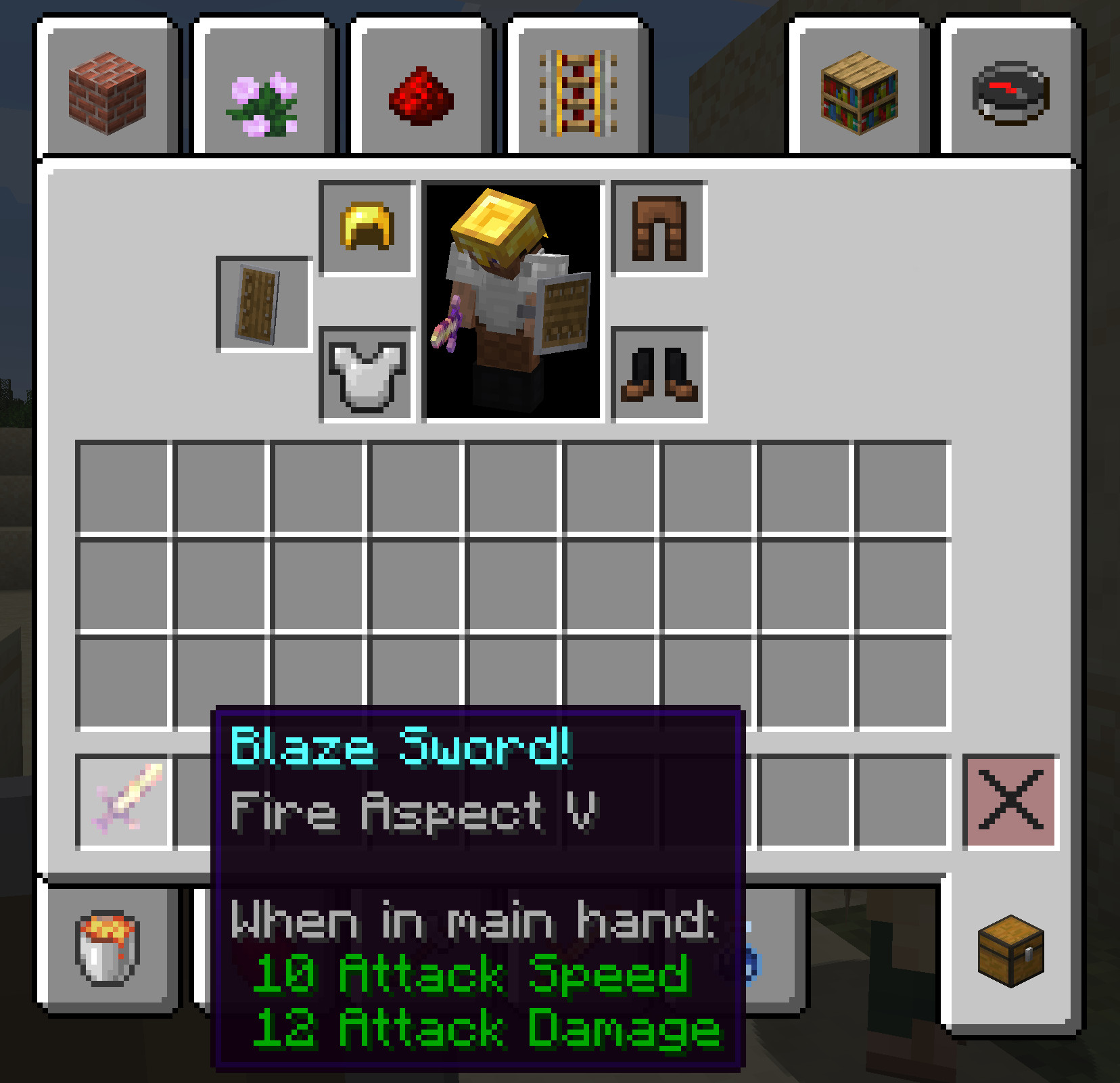 minecraft blaze rod sword