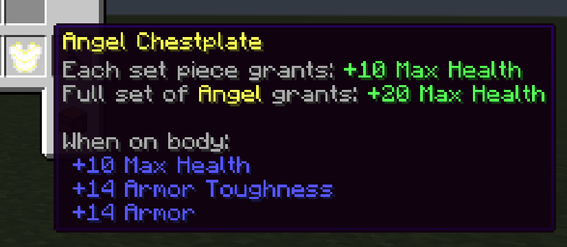 Angel Set - Tooltip