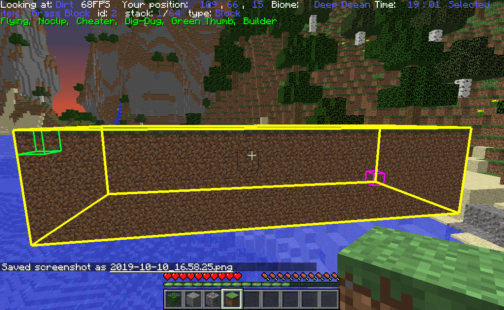 Filling(default "insert") will only fill air spaces with the block you are holding unless (default "shift") is held. Blocks are not currently used, but a toggle will be implemented in the future