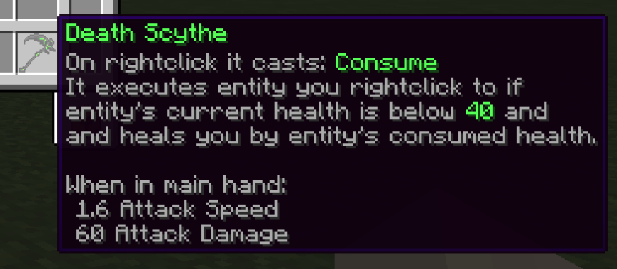 Death Scythe - Tooltip