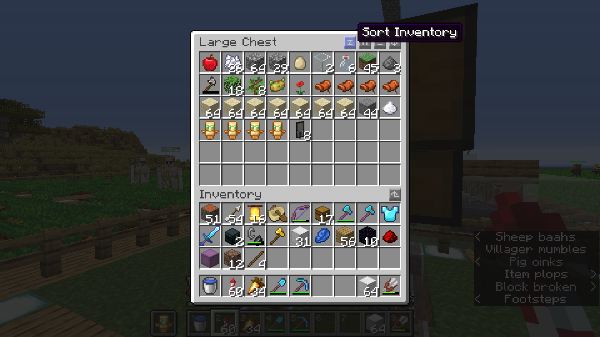 minecraft forge build crafting inventory