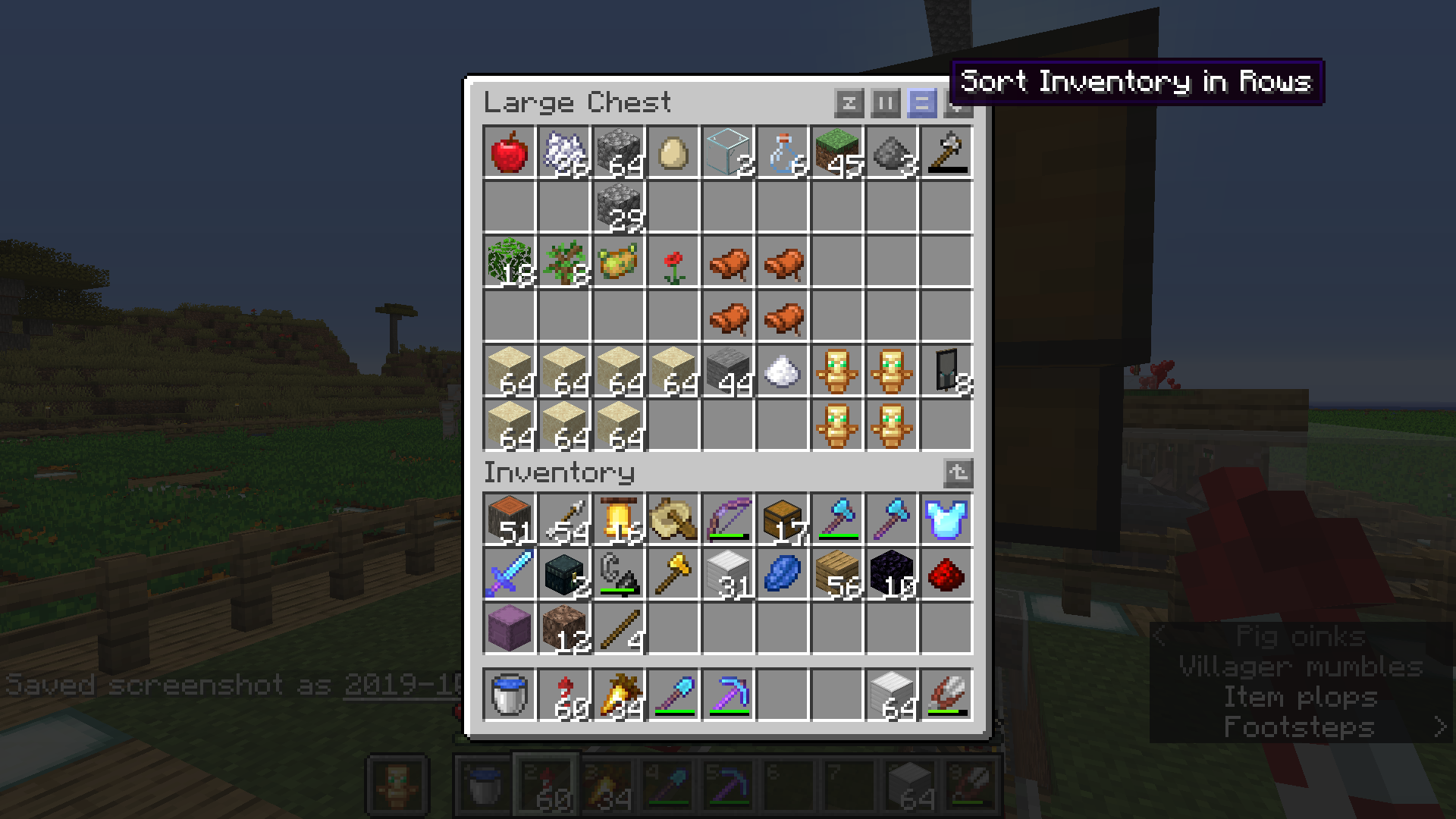 Minecraft Chest Sorting