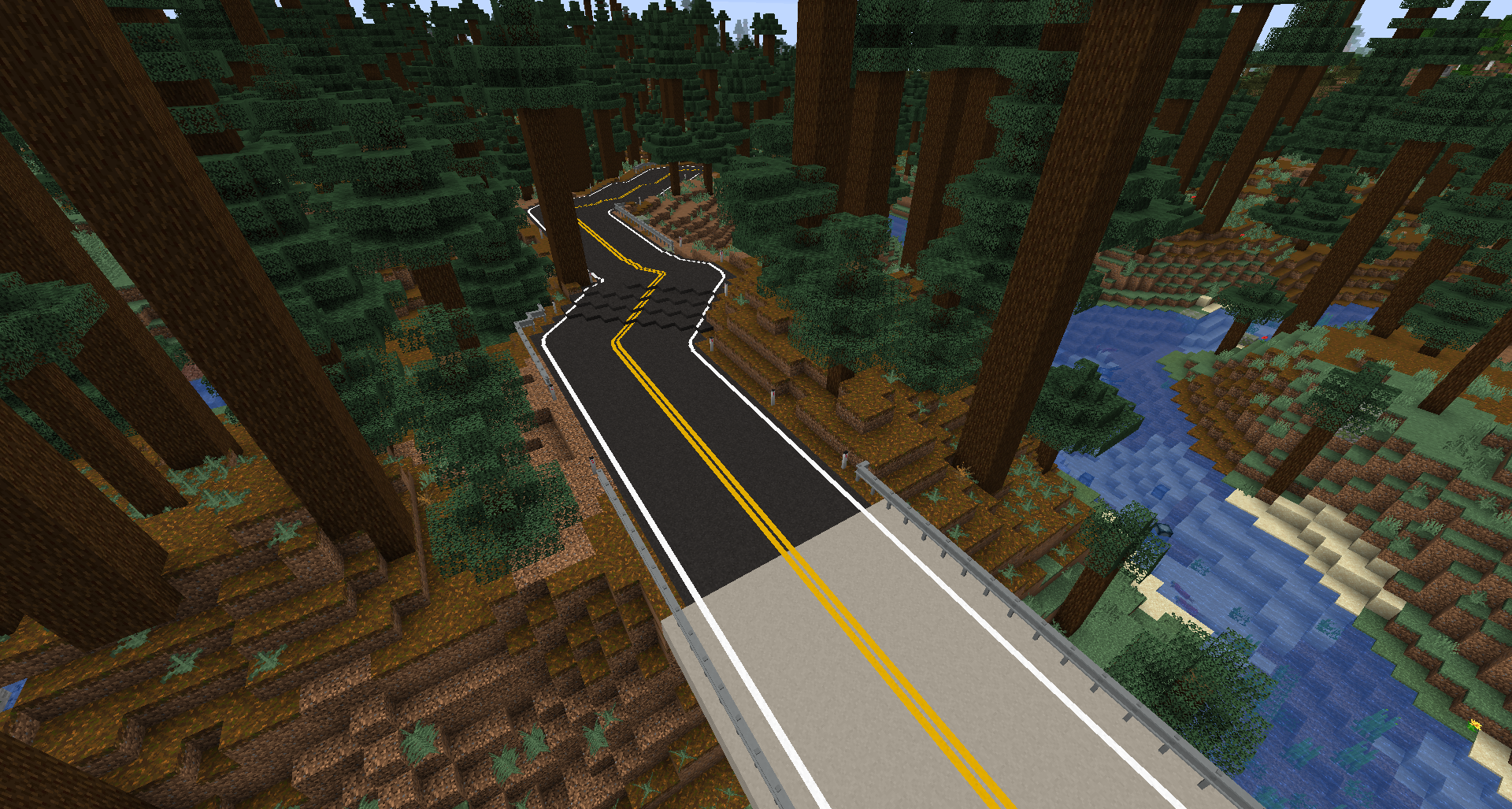 Roadblocks Mod 1.7.10 (Create Actual Roads in Game)