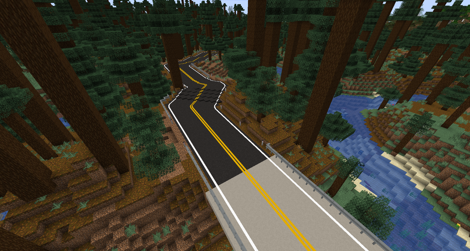 Roadblocks Mod 1.7.10 (Create Actual Roads in Game) 