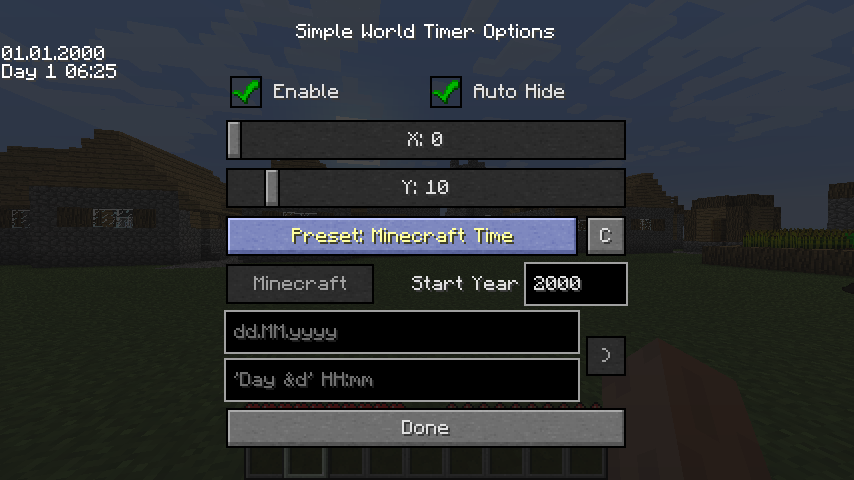 Time Control - Mod - 1.7.10
