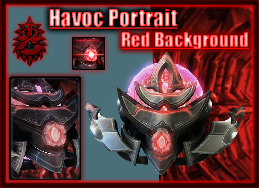 Havoc Portrait with red Background