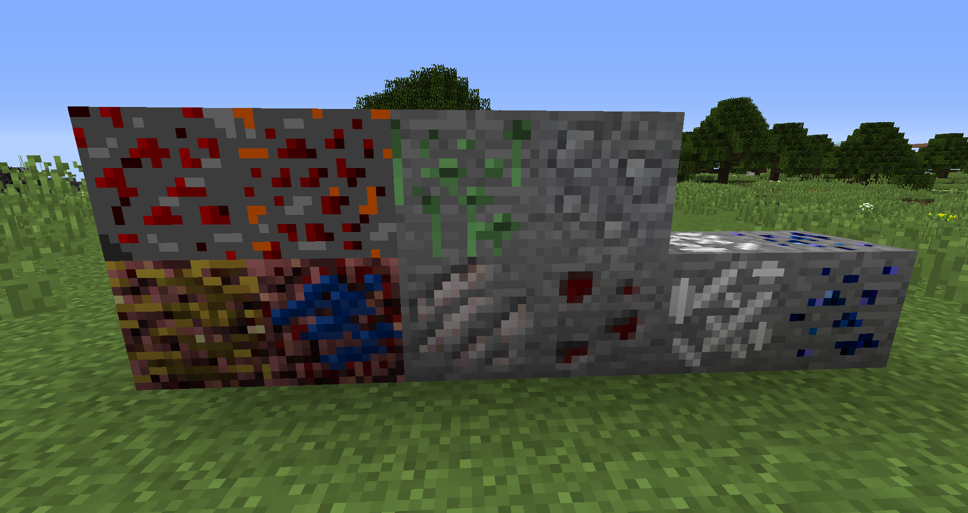 Modpack ores in alpha version