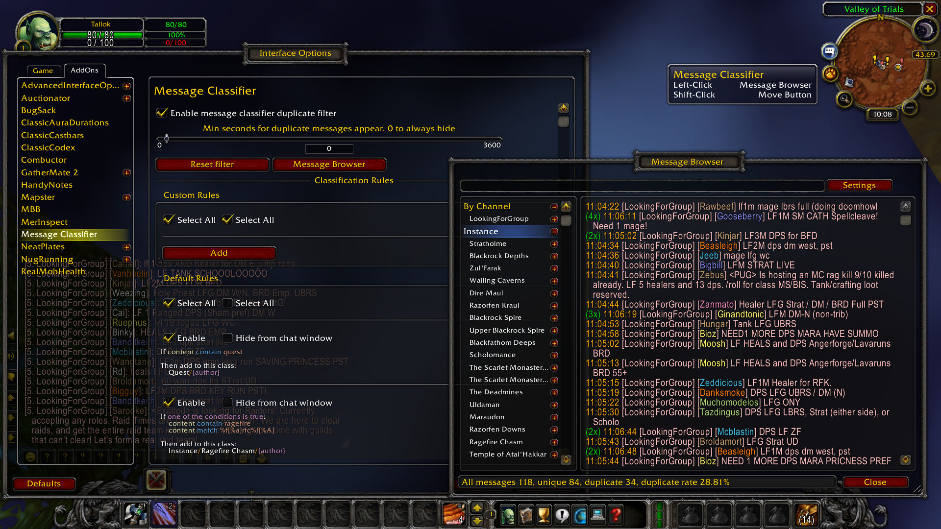 MessageClassifier - World of Warcraft Addons - CurseForge