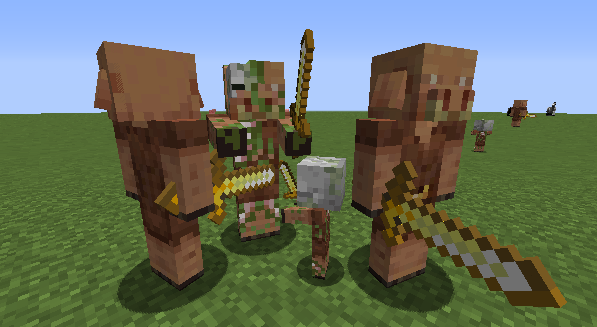 Thumbnail New piglin model and new texture of the zombie pigman