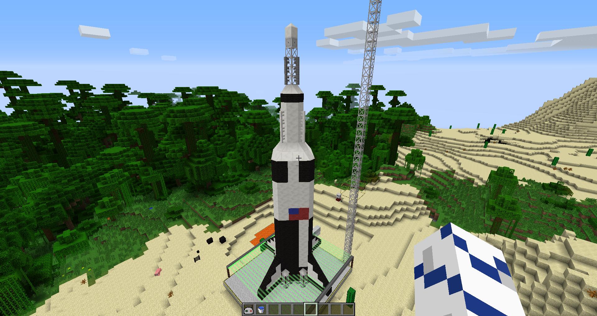 how to make a rocket launcher in minecraft