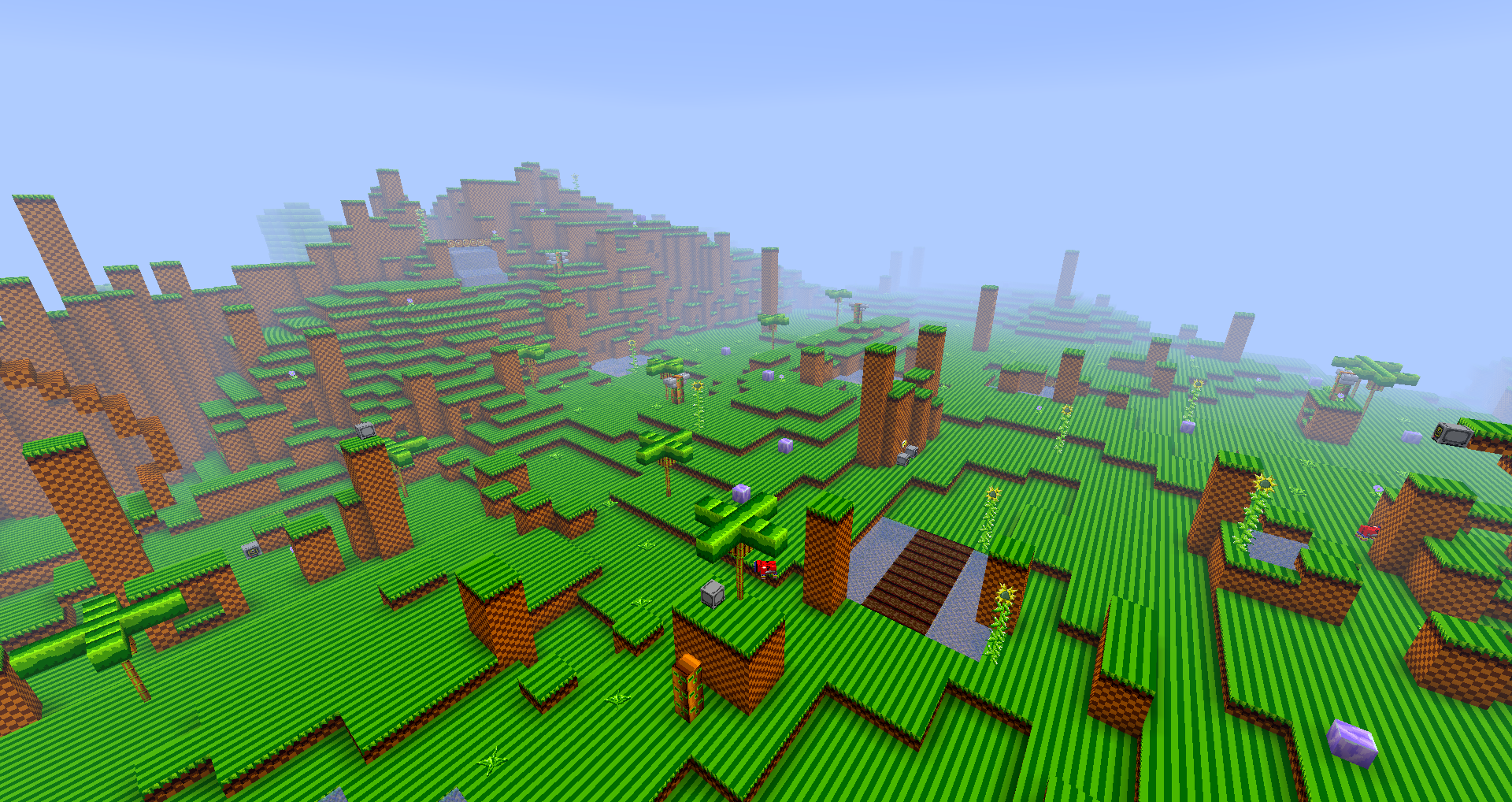 Sonic 1 (Green Hill Zone) Minecraft Map