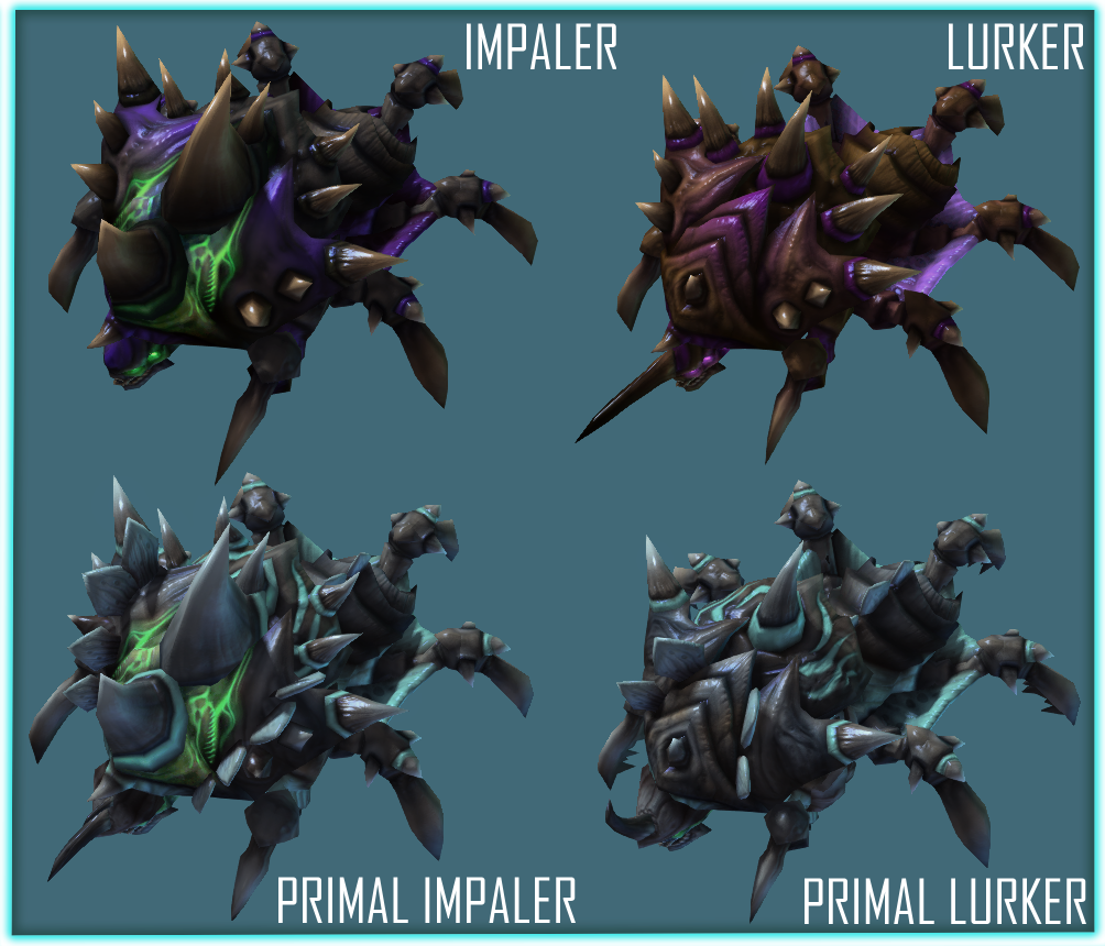 Lurker Impaler Primal Comparision