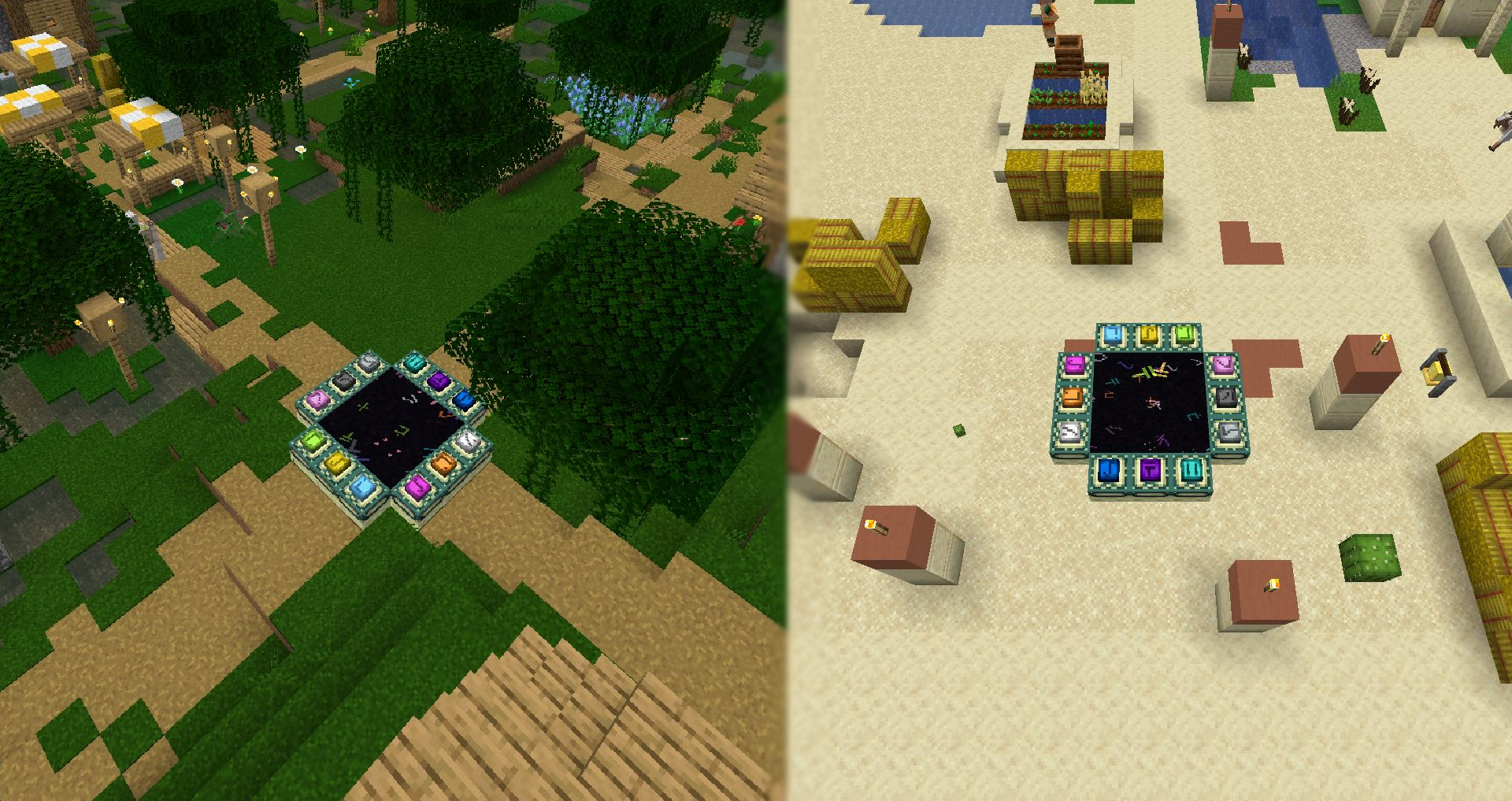 Create your own custom portals to allow quick traveling between areas!