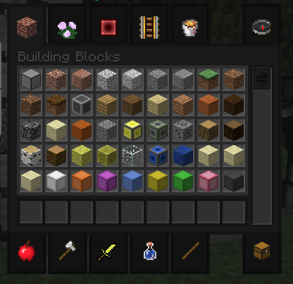 Dark theme inventory