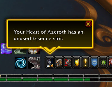 Unused Azerite Essence Slot